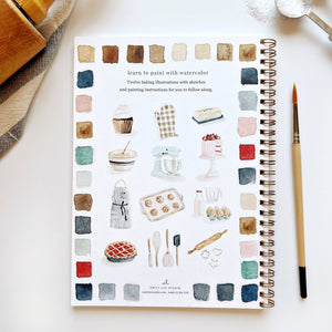 Watercolor Workbook: Baking