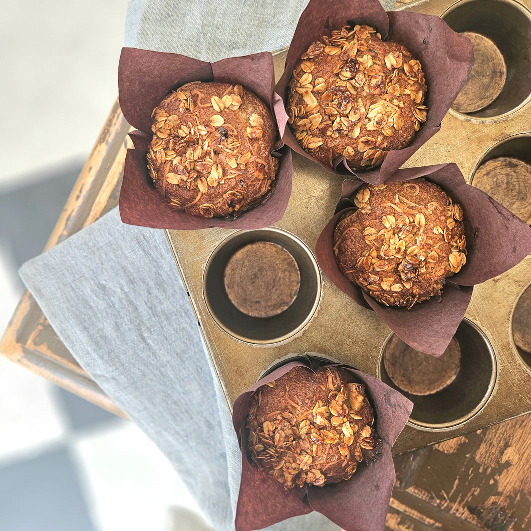 Banana Coconut Crunch Muffin