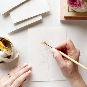 Watercolor Notecards: Garden Flowers