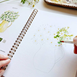 Watercolor Workbook: Flowers