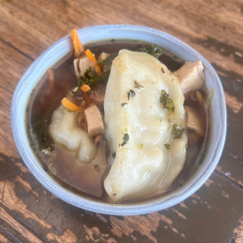 Chicken Potsticker Lemongrass Soup