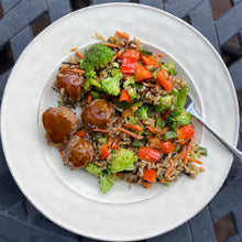 Load image into Gallery viewer, Teriyaki Turkey Meatball Power Bowl