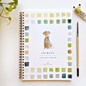 Watercolor Workbook: Animals