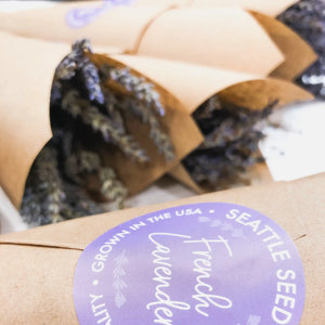 Seattle Seed Co. - BULK Dried French Lavender Bouquets Mega Pack 30 bunches