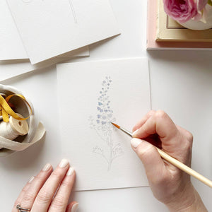Watercolor Notecards: Garden Flowers