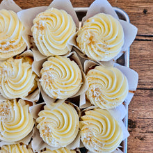 Load image into Gallery viewer, Triple Vanilla Cream-filled Cupcakes