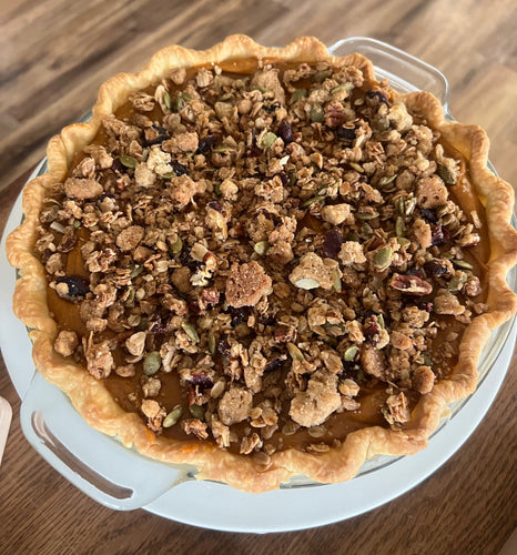 Thanksgiving Gluten Free Salted Caramel Pumpkin Pie