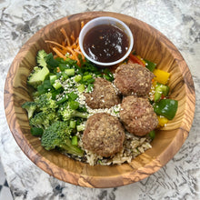 Load image into Gallery viewer, Teriyaki Turkey Meatball Power Bowl