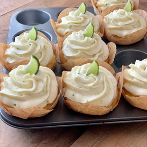 Key Lime-filled Cupcakes